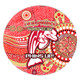 Redcliffe Aboriginal Custom Round Rug - Aboriginal Indigenous Inspired Real Fan Round Rug