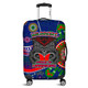 New Zealand Aboriginal Custom Luggage Cover - Aboriginal Indigenous Inspired Real Fan Luggage Cover