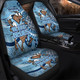 New South Wales Aboriginal Custom Car Seat Covers - Aboriginal Indigenous Inspired Real Fan Car Seat Covers