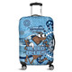 New South Wales Aboriginal Custom Luggage Cover - Aboriginal Indigenous Inspired Real Fan Luggage Cover