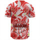 Illawarra and St George Baseball Shirt - Custom Big Fan Argyle Tropical Patterns Style