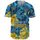 Gold Coast Baseball Shirt - Custom Big Fan Argyle Tropical Patterns Style