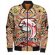 Redcliffe Bomber Jacket - Custom With Aboriginal Style