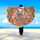 Redcliffe Aboriginal Custom Beach Blanket - Custom With Aboriginal Style Beach Blanket