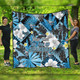 Sutherland and Cronulla Sport Custom Quilt - Custom Big Fan Argyle Tropical Patterns Style  Quilt