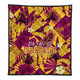 Brisbane City Sport Custom Quilt - Custom Big Fan Argyle Tropical Patterns Style  Quilt