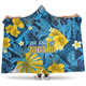 Gold Coast Sport Custom Hooded Blanket - Custom Big Fan Argyle Tropical Patterns Style  Hooded Blanket