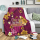 Queensland Sport Custom Blanket - Custom Big Fan Argyle Tropical Patterns Style  Blanket