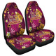 Queensland Sport Custom Car Seat Covers - Custom Big Fan Argyle Tropical Patterns Style  Car Seat Covers