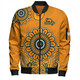 Wallabies Bomber Jacket - Custom Australia Supporters With Aboriginal Inspired Style
