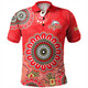 Redcliffe Polo Shirt - Custom Australia Supporters With Aboriginal Inspired Style
