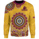 Brisbane City Sweatshirt - Custom Australia Supporters With Aboriginal Inspired Style