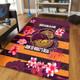 Brisbane City Sport Custom Area Rug - Run To What's Real With Aboriginal Style Area Rug