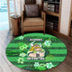 Canberra City Sport Custom Round Rug - Run To What's Real With Aboriginal Style Round Rug