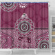 Sydney's Northern Beaches Sport Custom Shower Curtain - Australia Supporters With Aboriginal Inspired Style Shower Curtain