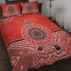 Illawarra and St George Sport Custom Quilt Bed Set - Australia Supporters With Aboriginal Inspired Style Quilt Bed Set