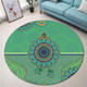 Canberra City Sport Custom Round Rug - Australia Supporters With Aboriginal Inspired Style Round Rug