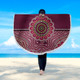 Queensland Sport Custom Beach Blanket - Australia Supporters With Aboriginal Inspired Style Beach Blanket