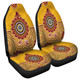 Brisbane City Sport Custom Car Seat Covers - Australia Supporters With Aboriginal Inspired Style Car Seat Covers