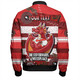 Illawarra and St George Bomber Jacket - One Step Forwards Two Steps Back With Aboriginal Style