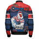East of Sydney Bomber Jacket - One Step Forwards Two Steps Back With Aboriginal Style