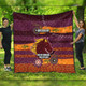 Brisbane City Sport Custom Quilt - One Step Forwards Two Steps Back With Aboriginal Style Quilt