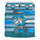 Sutherland and Cronulla Sport Custom Bedding Set - One Step Forwards Two Steps Back With Aboriginal Style Bedding Set