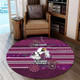Sydney's Northern Beaches Sport Custom Round Rug - One Step Forwards Two Steps Back With Aboriginal Style Round Rug