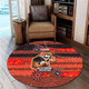 South Western of Sydney Sport Custom Round Rug - One Step Forwards Two Steps Back With Aboriginal Style Round Rug