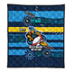 Gold Coast Sport Custom Quilt - One Step Forwards Two Steps Back With Aboriginal Style Quilt
