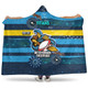 Gold Coast Sport Custom Hooded Blanket - One Step Forwards Two Steps Back With Aboriginal Style Hooded Blanket