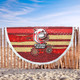 Redcliffe Sport Custom Beach Blanket - One Step Forwards Two Steps Back With Aboriginal Style Beach Blanket