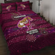 Queensland Sport Custom Quilt Bed Set - One Step Forwards Two Steps Back With Aboriginal Style Quilt Bed Set