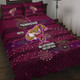 Queensland Sport Custom Quilt Bed Set - One Step Forwards Two Steps Back With Aboriginal Style Quilt Bed Set