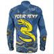 Parramatta Sport Long Sleeve Shirt - Custom Blue Eels Blooded Aboriginal Inspired