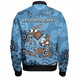 New South Wales Sport Bomber Jacket - Custom Blue Cockroach Blooded Aboriginal Inspired