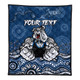 City of Canterbury Bankstown Sport Custom Quilt - Custom Blue Bulldogs Blooded Aboriginal Inspired Quilt