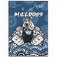 City of Canterbury Bankstown Sport Custom Area Rug - Custom Blue Bulldogs Blooded Aboriginal Inspired Area Rug