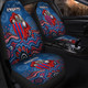 Newcastle Sport Custom Car Seat Covers - Custom Blue Knights Blooded Aboriginal Inspired Car Seat Covers
