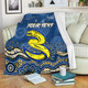 Parramatta Sport Custom Hooded Blanket - Custom Blue Eels Blooded Aboriginal Inspired Hooded Blanket
