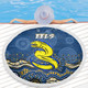 Parramatta Sport Custom Beach Blanket - Custom Blue Eels Blooded Aboriginal Inspired Beach Blanket
