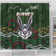 South of Sydney Sport Custom Shower Curtain - Custom Green Rabbits Blooded Aboriginal Inspired Shower Curtain