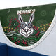 South of Sydney Sport Custom Beach Blanket - Custom Green Rabbits Blooded Aboriginal Inspired Beach Blanket