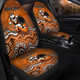 South Western of Sydney Sport Custom Car Seat Covers - Custom Orange Tigers Blooded Aboriginal Inspired Car Seat Covers