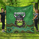 Canberra City Sport Custom Quilt - Custom Green Raiders Blooded Aboriginal Inspired Quilt