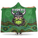 Canberra City Sport Custom Hooded Blanket - Custom Green Raiders Blooded Aboriginal Inspired Hooded Blanket