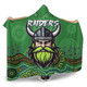 Canberra City Sport Custom Hooded Blanket - Custom Green Raiders Blooded Aboriginal Inspired Hooded Blanket