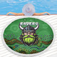Canberra City Sport Custom Beach Blanket - Custom Green Raiders Blooded Aboriginal Inspired Beach Blanket