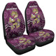 Queensland Sport Custom Car Seat Covers - Custom Maroon Cane Toad Blooded Aboriginal Inspired Car Seat Covers