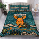 Australia Sport Custom Bedding Set - Custom Green Wally Blooded Aboriginal Inspired Bedding Set